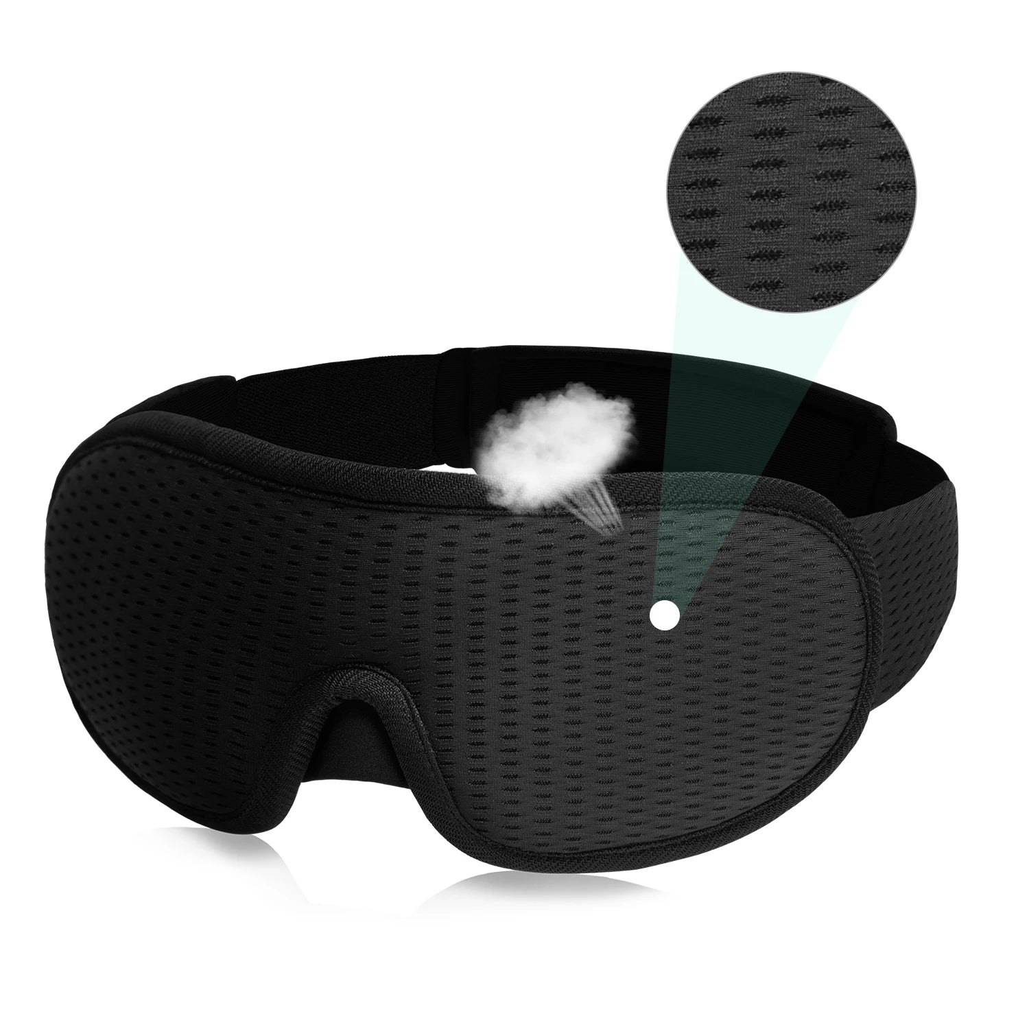 The Packt Blackout in Green — machine washable 3D sleep mask for frequent travelers