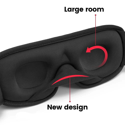 The Packt Blackout — side profile showing 3D contoured design and adjustable elastic strap