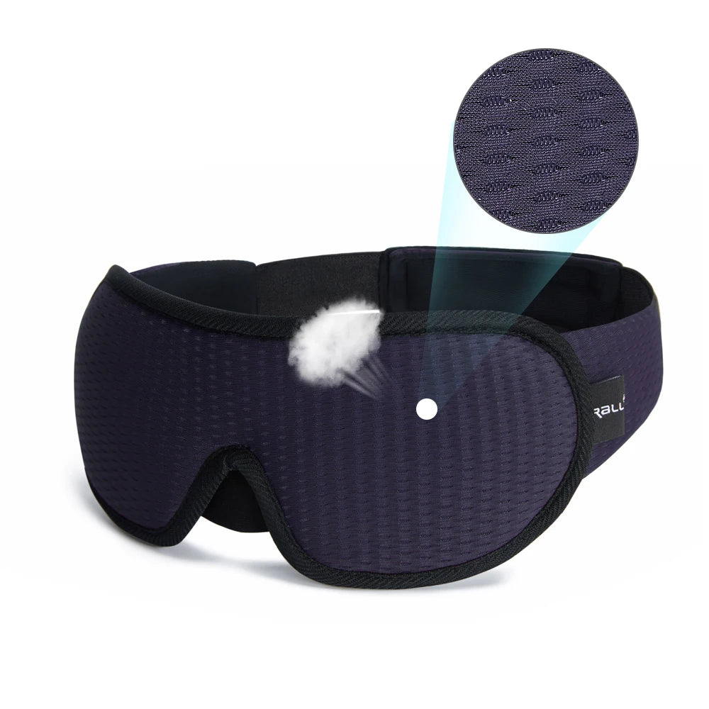 The Packt Blackout in Gray — packable travel eye mask fits any carry-on pocket