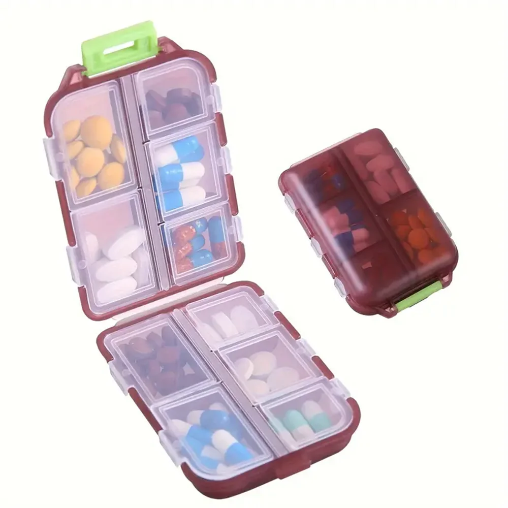 The Packt Dose in White — compact pill organizer fits any toiletry bag or jacket pocket