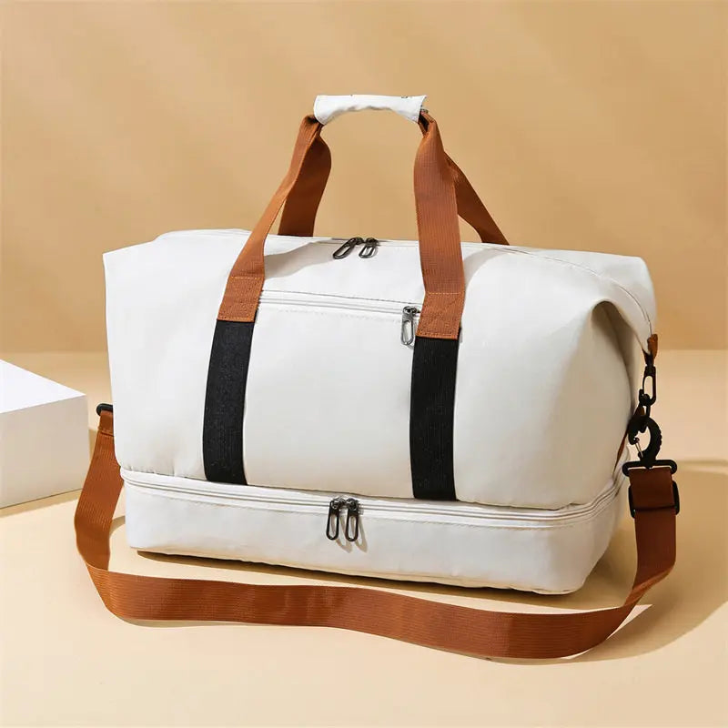 The Packt Weekender travel duffel bag — 20–35L overnight bag with dedicated shoe compartment
