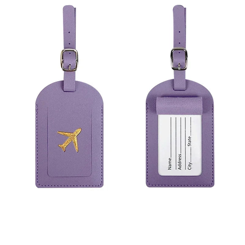 The Packt Tag in Brown — compact lightweight luggage tag built for real travel