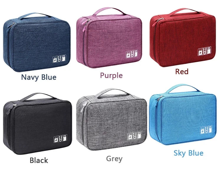 The Packt Wired in Purple — waterproof travel cable pouch by Packt