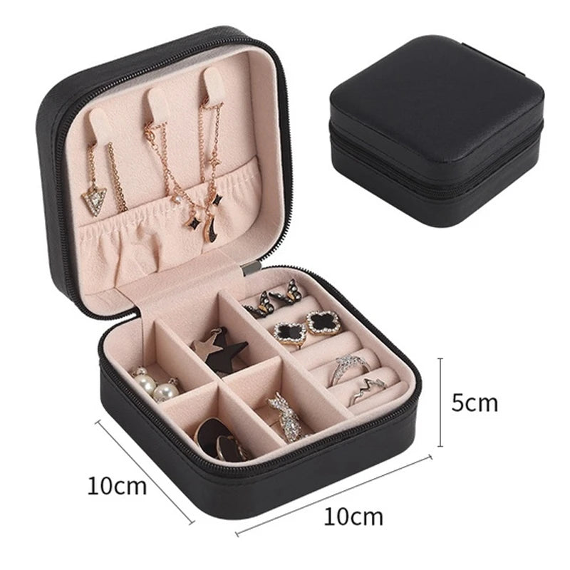 The Packt Jewels travel jewelry organizer — size comparison showing carry-on friendly dimensions