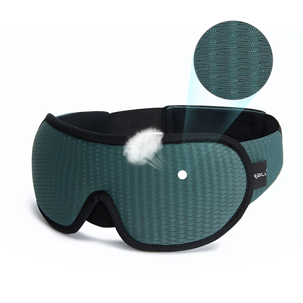 The Packt Blackout adjustable elastic strap detail — fits any head size and stays put