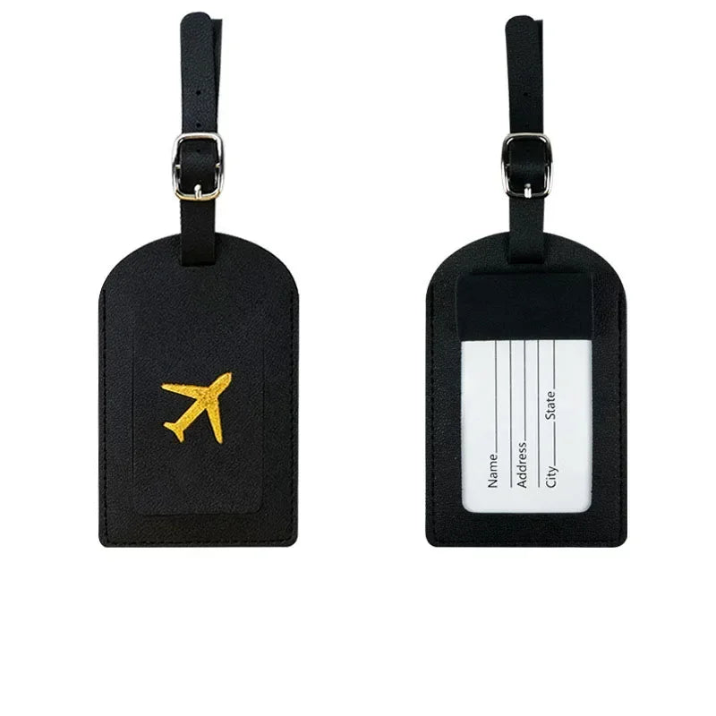 The Packt Tag in White — clean minimal luggage tag for travelers