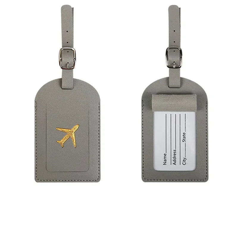 The Packt Tag in Purple — colorful suitcase tag easy to spot on any conveyor belt