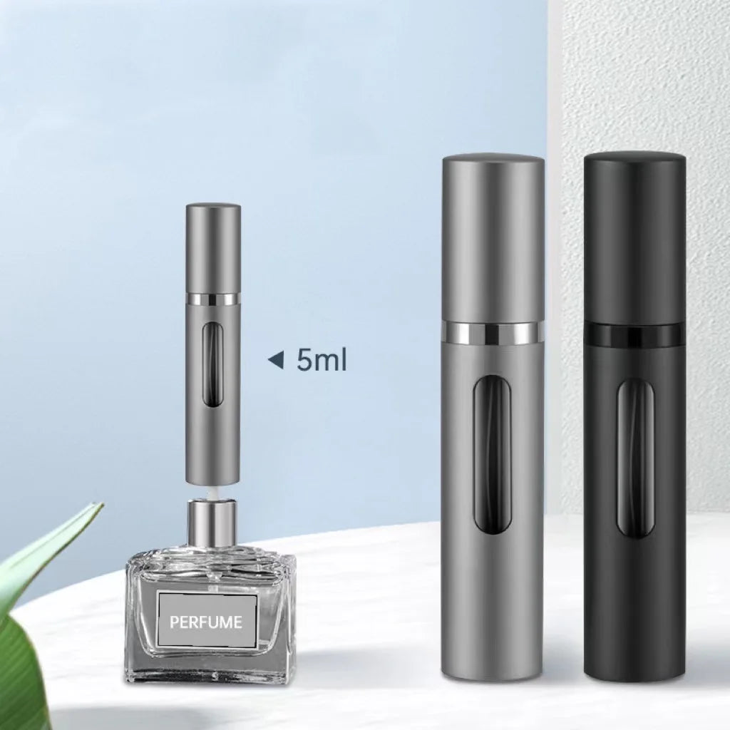 The Packt Atomizer in Blue — front view showing precision spray nozzle