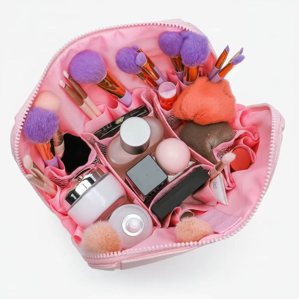 The Packt Traveller — lifestyle shot showing travel products organized inside