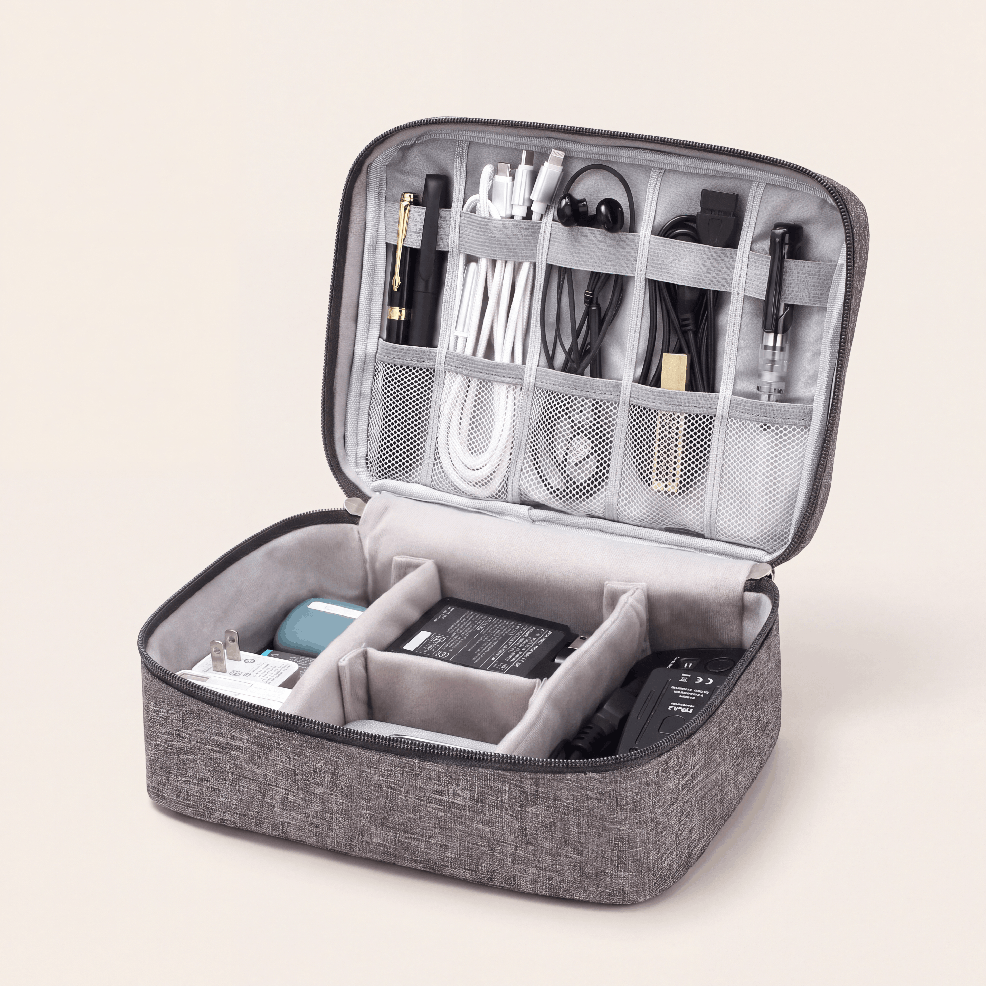 The Packt Wired — waterproof travel cable and tech organizer pouch